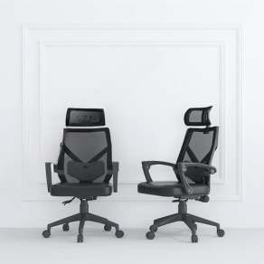 现代网布办公椅3D模型下载